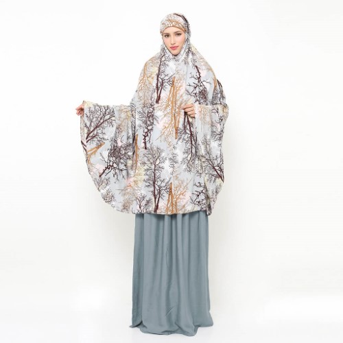 Mukena Tazbiya Winter Artwork Brown
